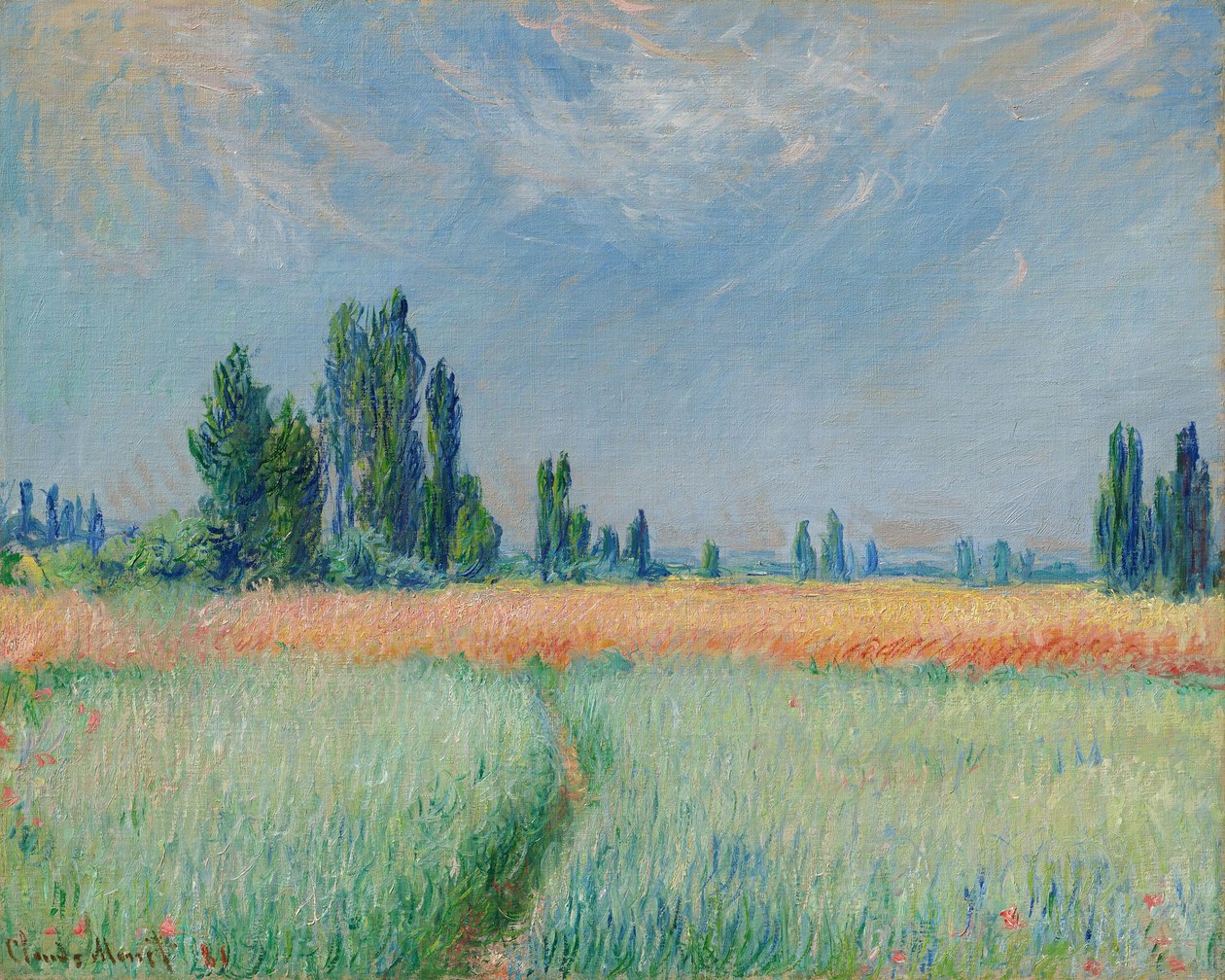 Német: Weizenfeld búzamező alkotó: Claude Monet