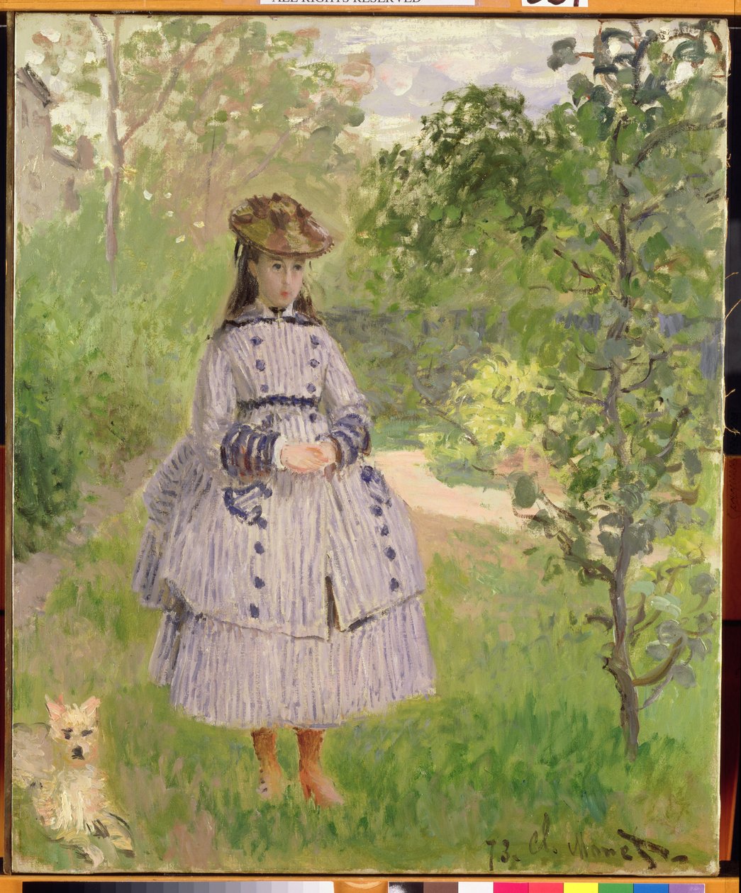 Lány a kertben, 1873 alkotó: Claude Monet