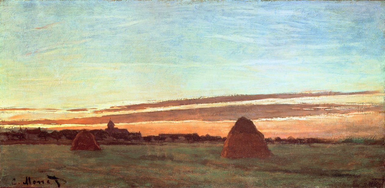 Szénakazalok Chaillyben, 1865 alkotó: Claude Monet