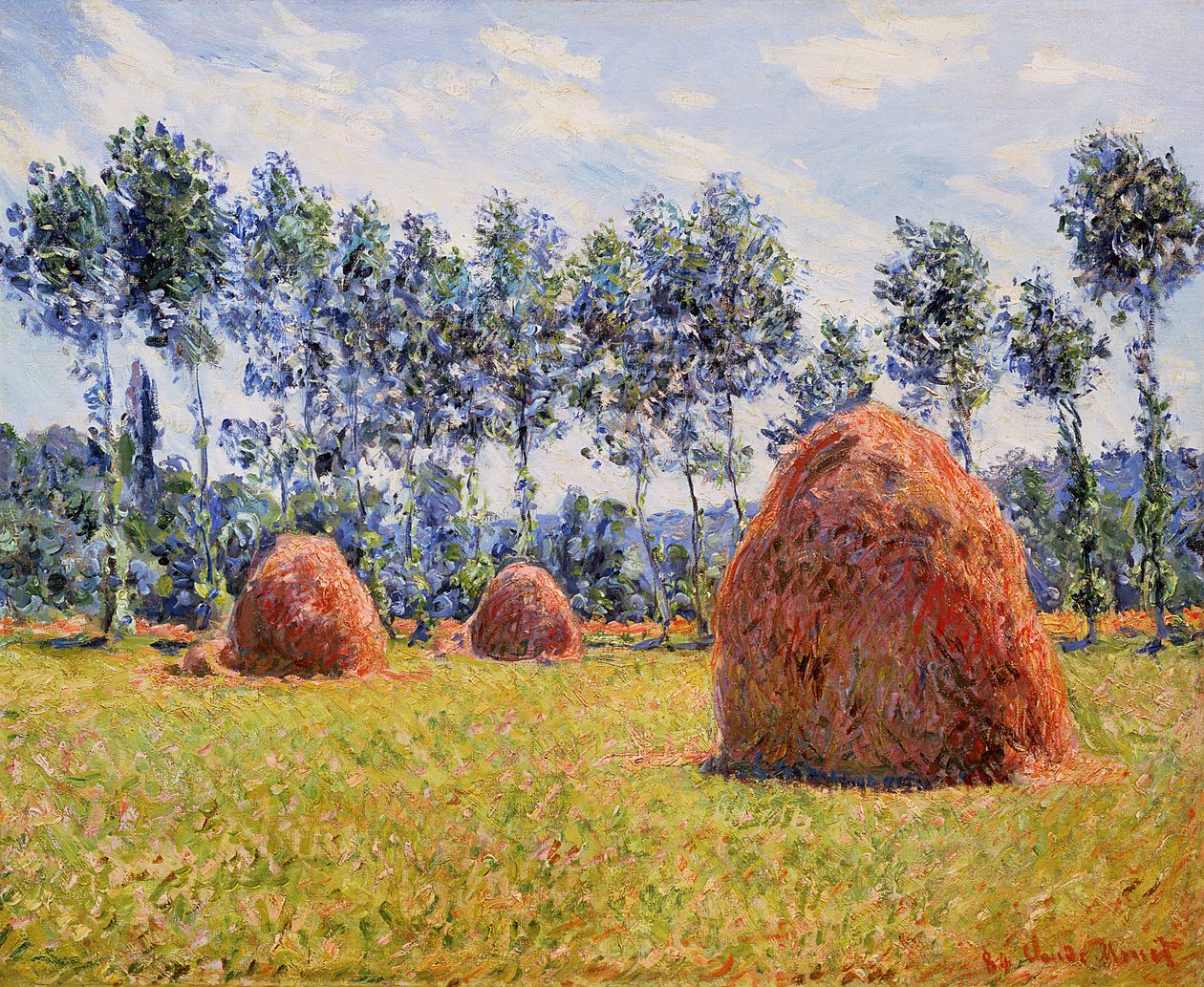Szénakazal Givernyben, 1884 alkotó: Claude Monet