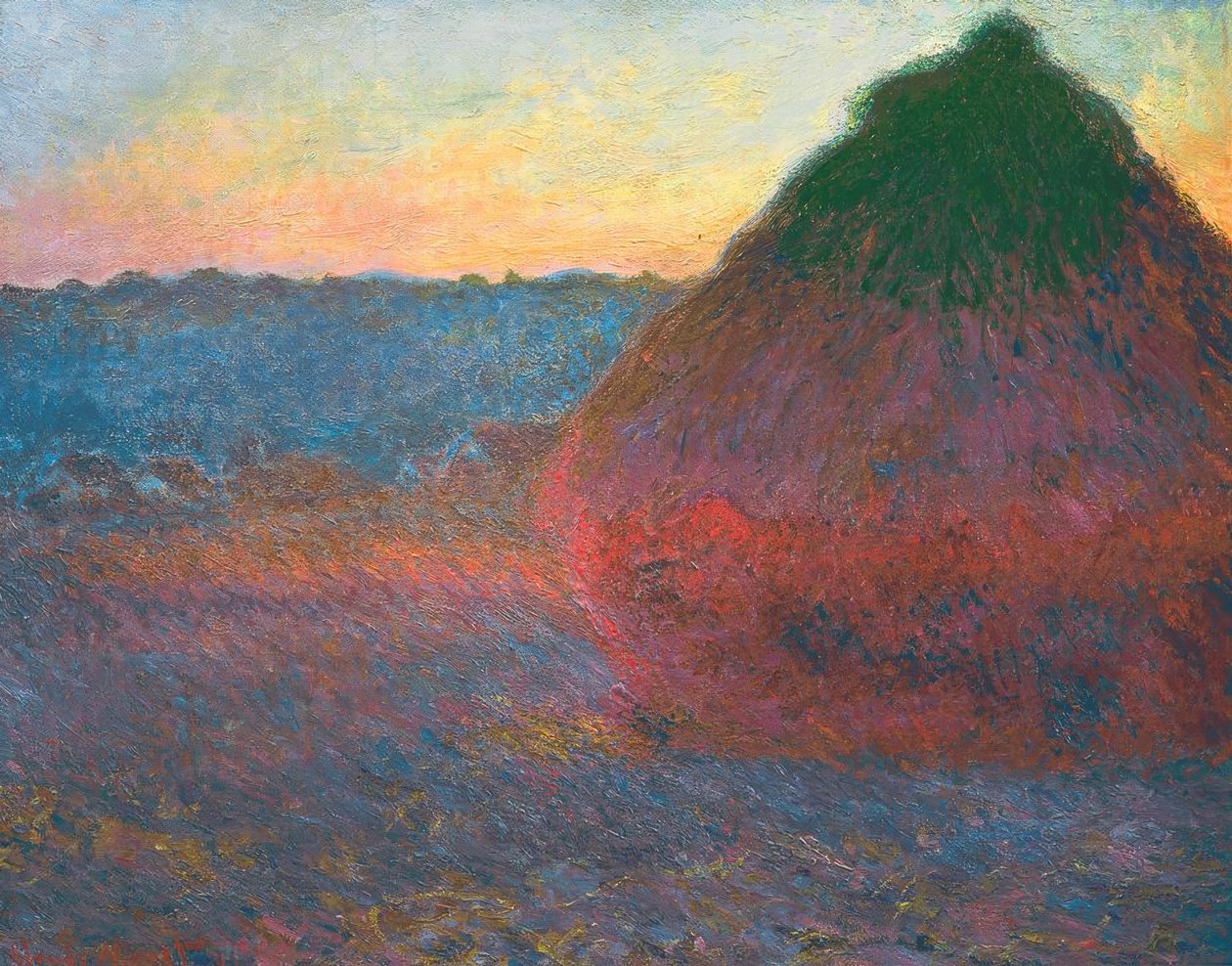 szénaboglya alkotó: Claude Monet