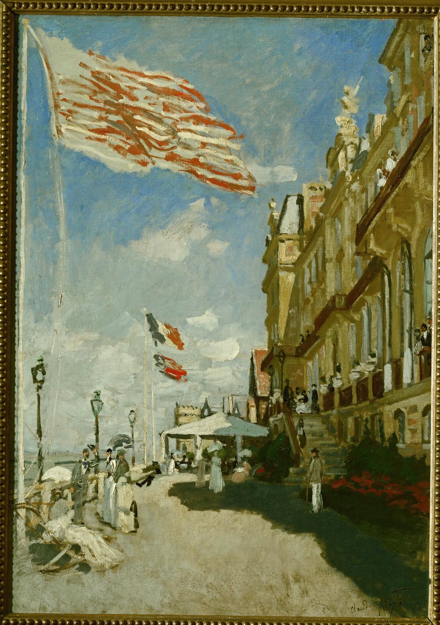 Hotel des Roches Noires (olaj, vászon) alkotó: Claude Monet