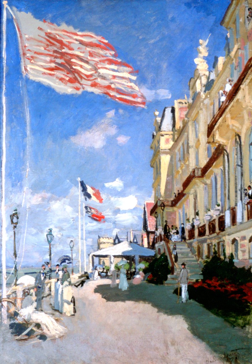 Hotel des Roches Noires, Trouville, 1870 alkotó: Claude Monet