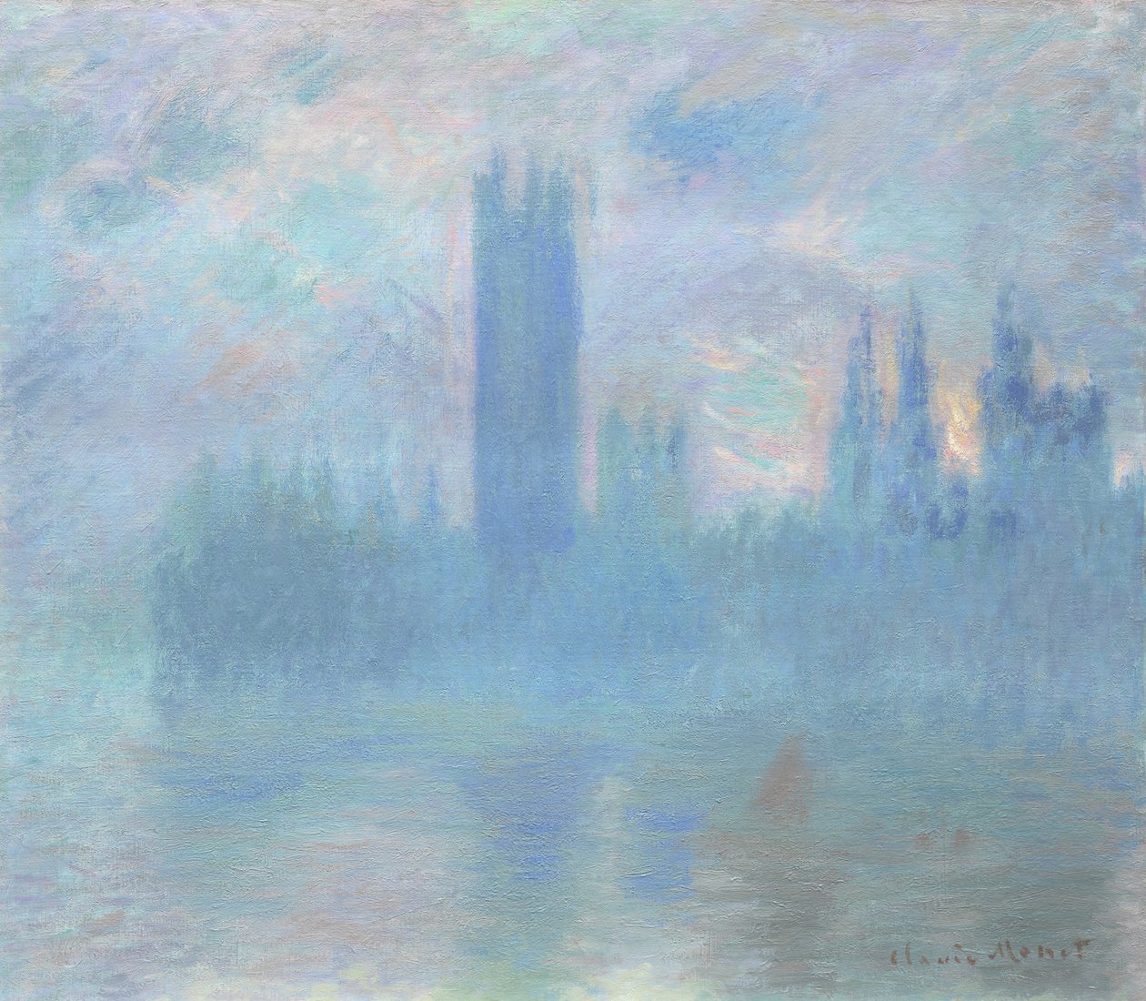 Parlament házai, London, 1900-01 alkotó: Claude Monet
