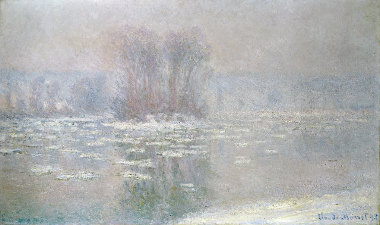 Jég Bennecourtban, 1898 alkotó: Claude Monet