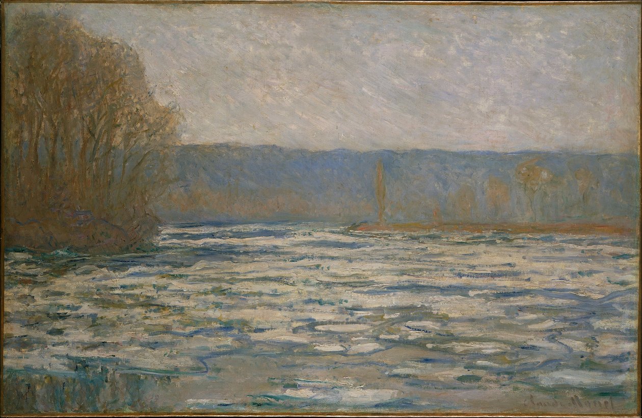 Jégtörés a Szajnán Bennecourt közelében alkotó: Claude Monet