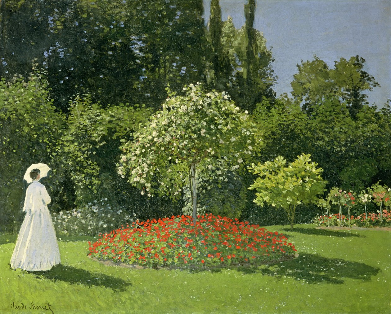 Jeanne Marie Lecadre a kertben alkotó: Claude Monet