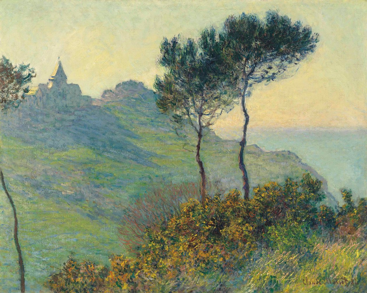 Varengeville-i templom, lenyugvó nap alkotó: Claude Monet