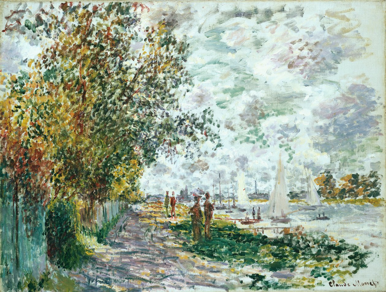 A Bank of Petit-Gennevilliers, 1875 körül alkotó: Claude Monet