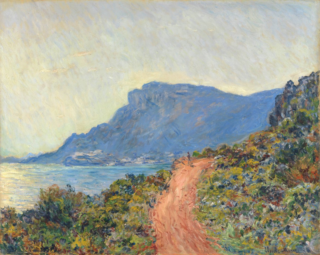 A Corniche Monaco mellett A Corniche bij Monaco alkotó: Claude Monet