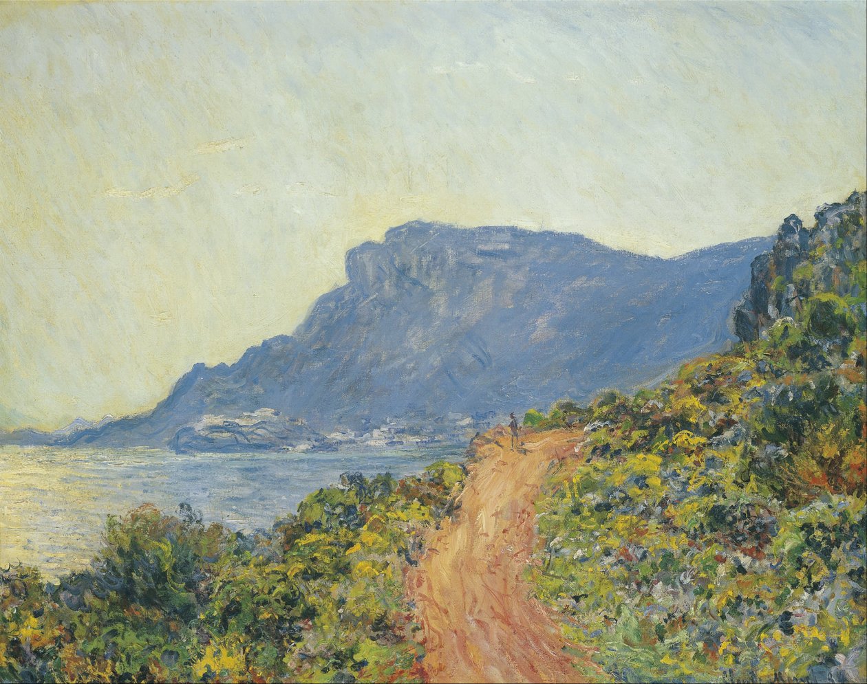 A Corniche Monaco közelében alkotó: Claude Monet