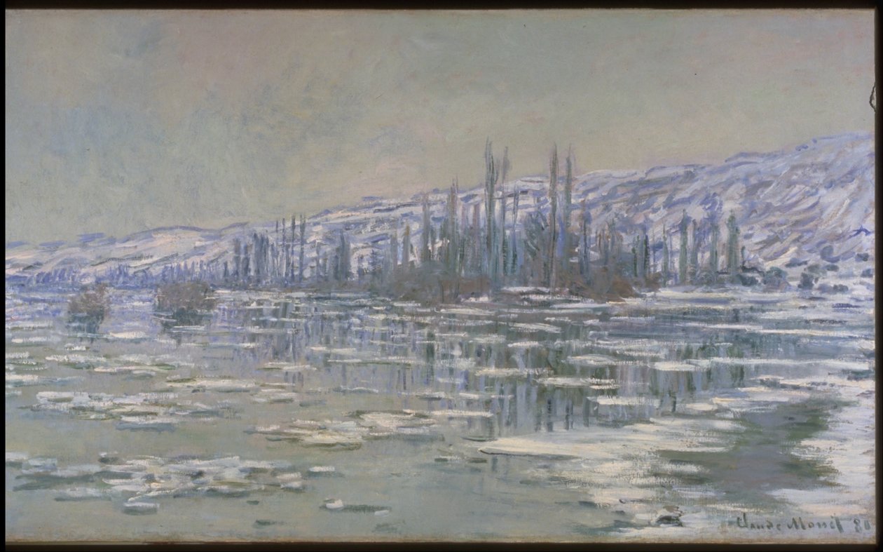 A jég szakadása (La Débâcle vagy Les Glaçons) alkotó: Claude Monet