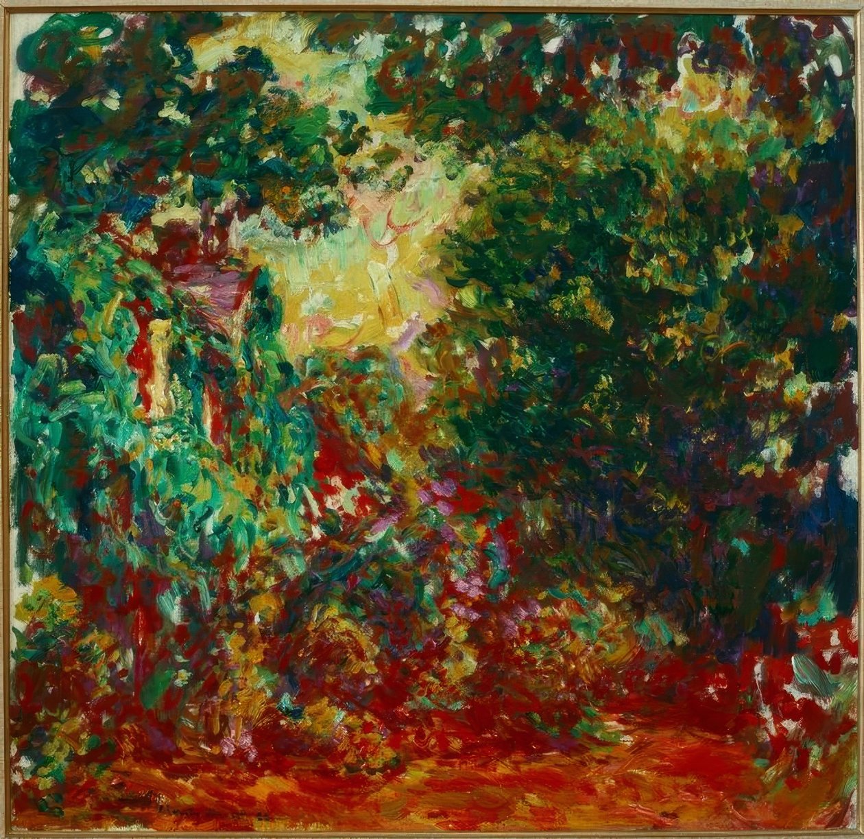 A művészház a Rózsakert felől nézve (Das Haus de alkotó: Claude Monet