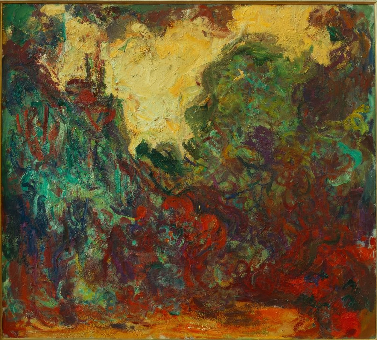 A ház a Rózsakertből nézve (Das Haus des Künstlers v alkotó: Claude Monet