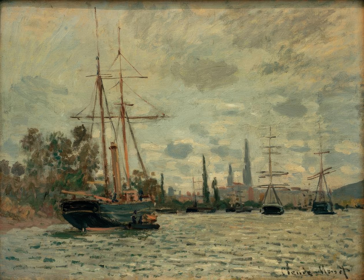 La Seine à Rouen (A Szajna Rouenben) alkotó: Claude Monet
