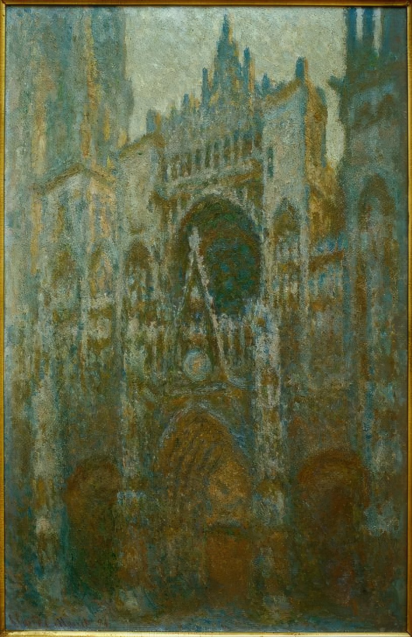 A roueni katedrális, a portál alkotó: Claude Monet