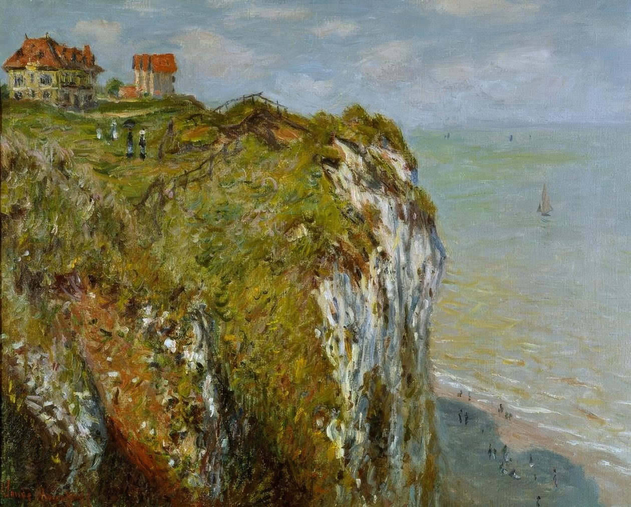 Dieppe-i szikla alkotó: Claude Monet