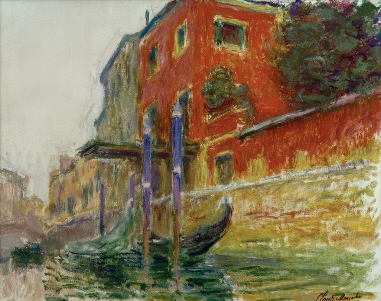 A piros ház, vázlat alkotó: Claude Monet