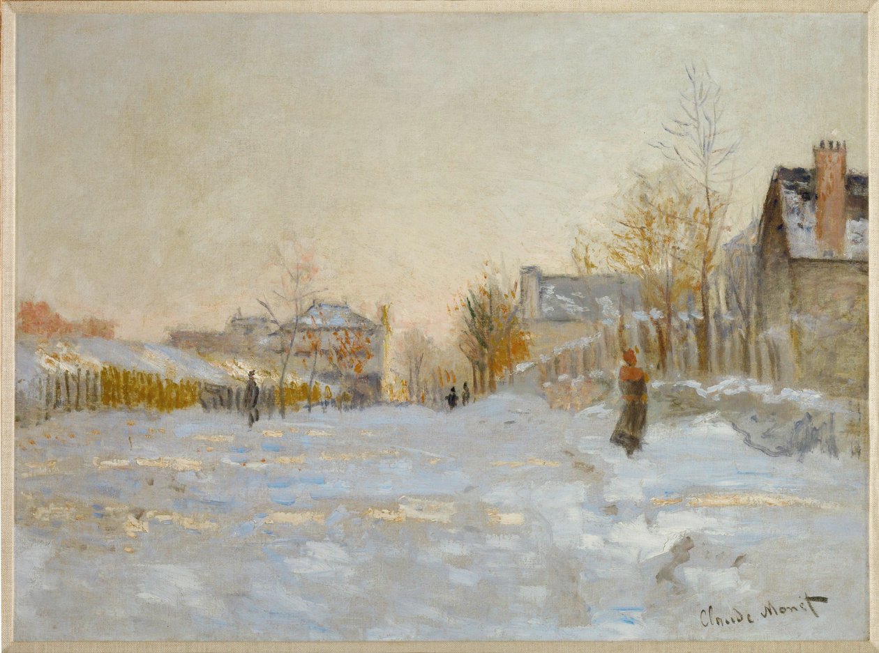 Hó Argenteuilben (olaj, vászon) alkotó: Claude Monet