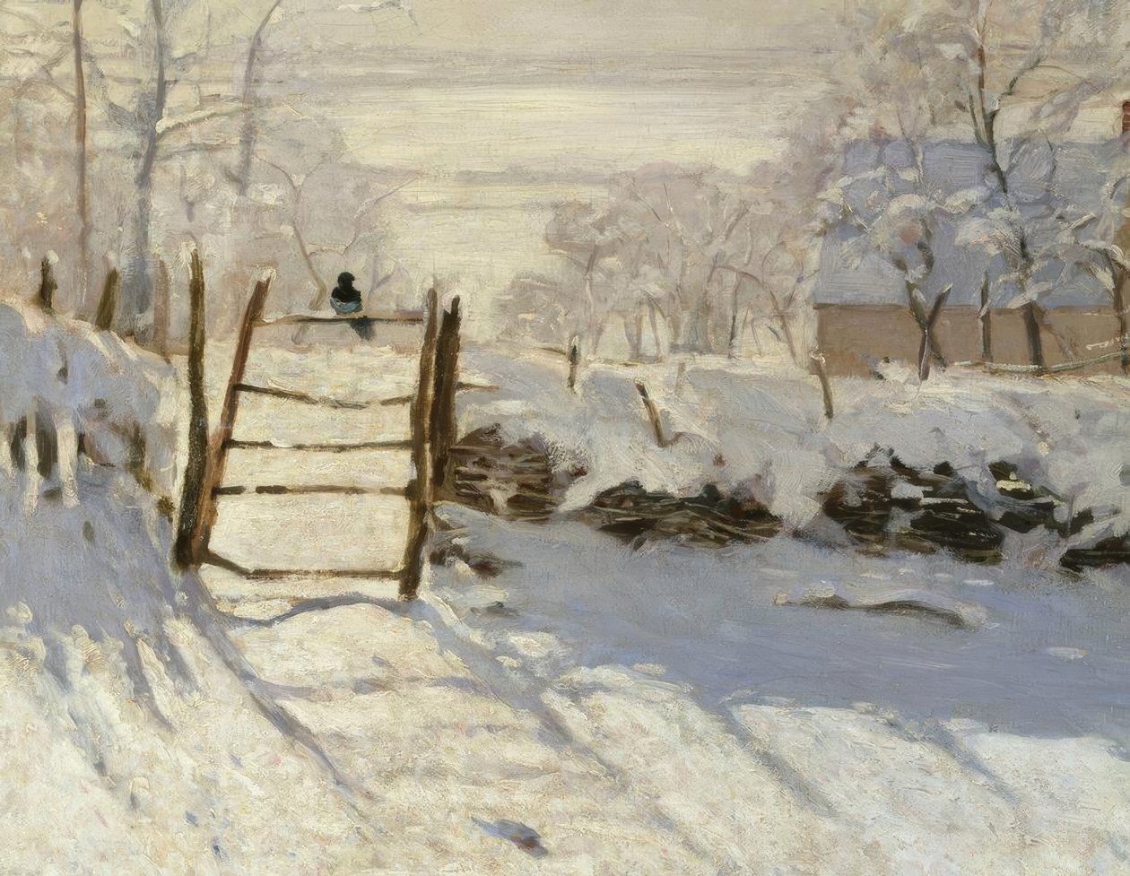 La pie (A szarka) alkotó: Claude Monet