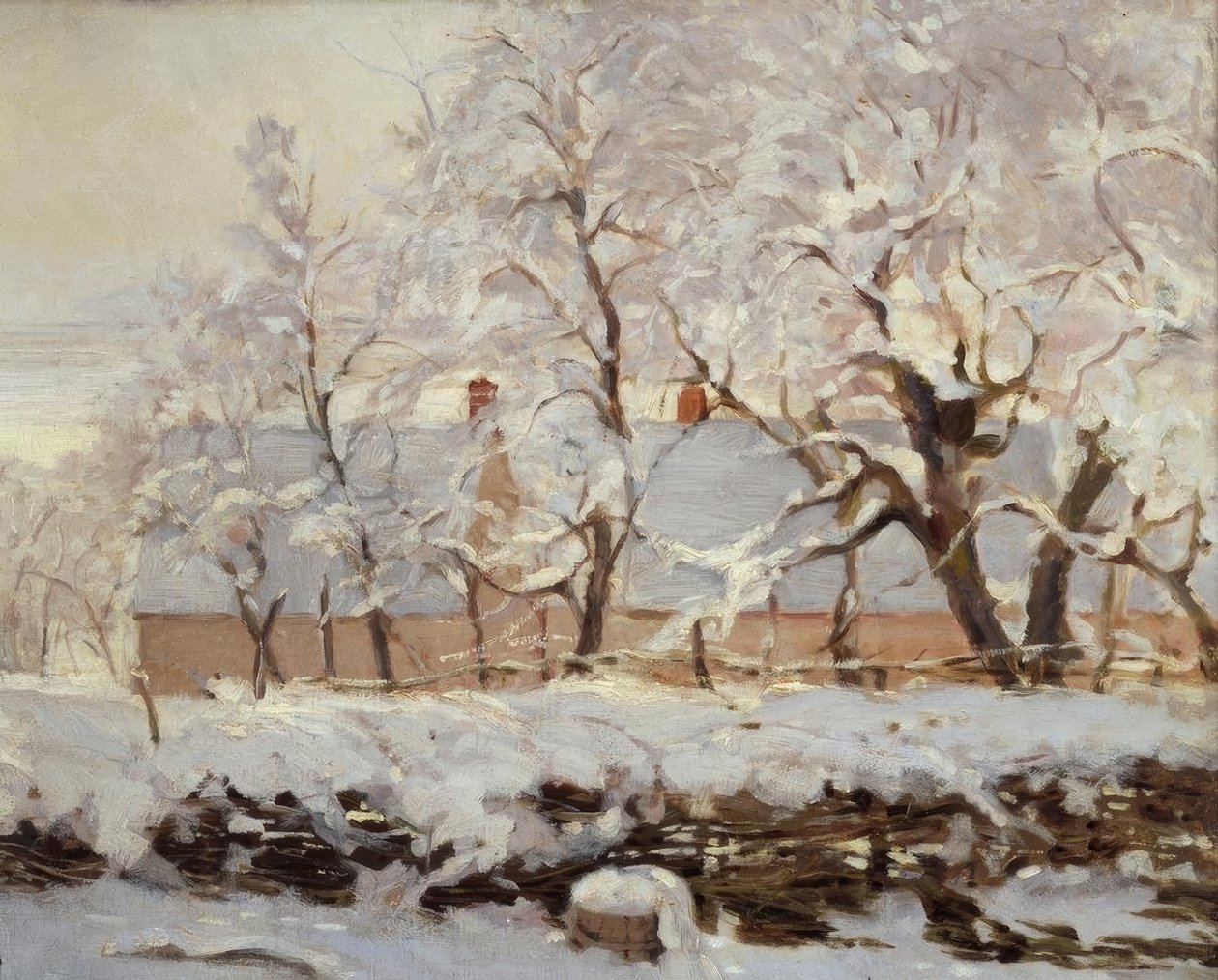 La pie (A szarka) alkotó: Claude Monet