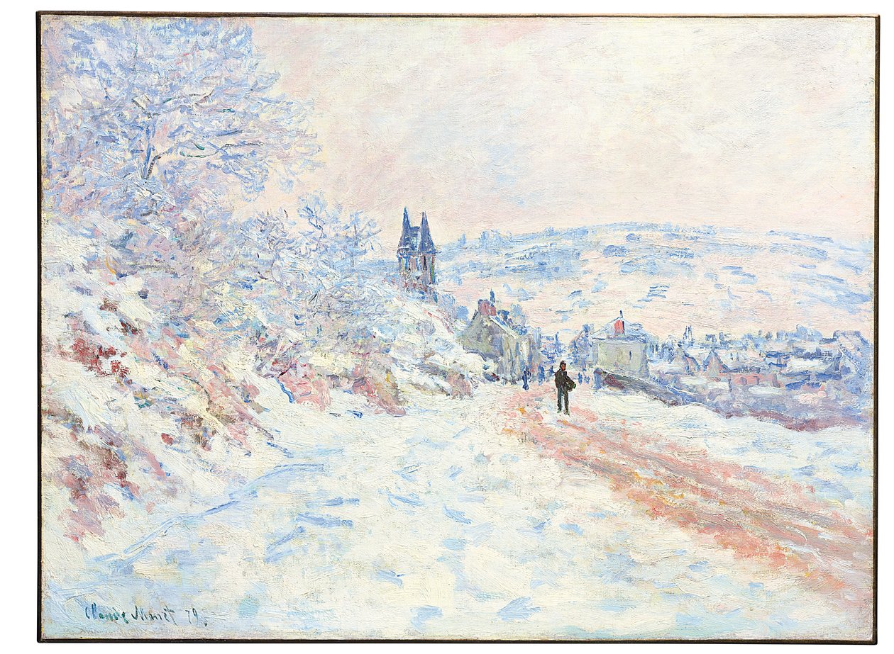 Vétheuil út, hóhatás, 1879 alkotó: Claude Monet