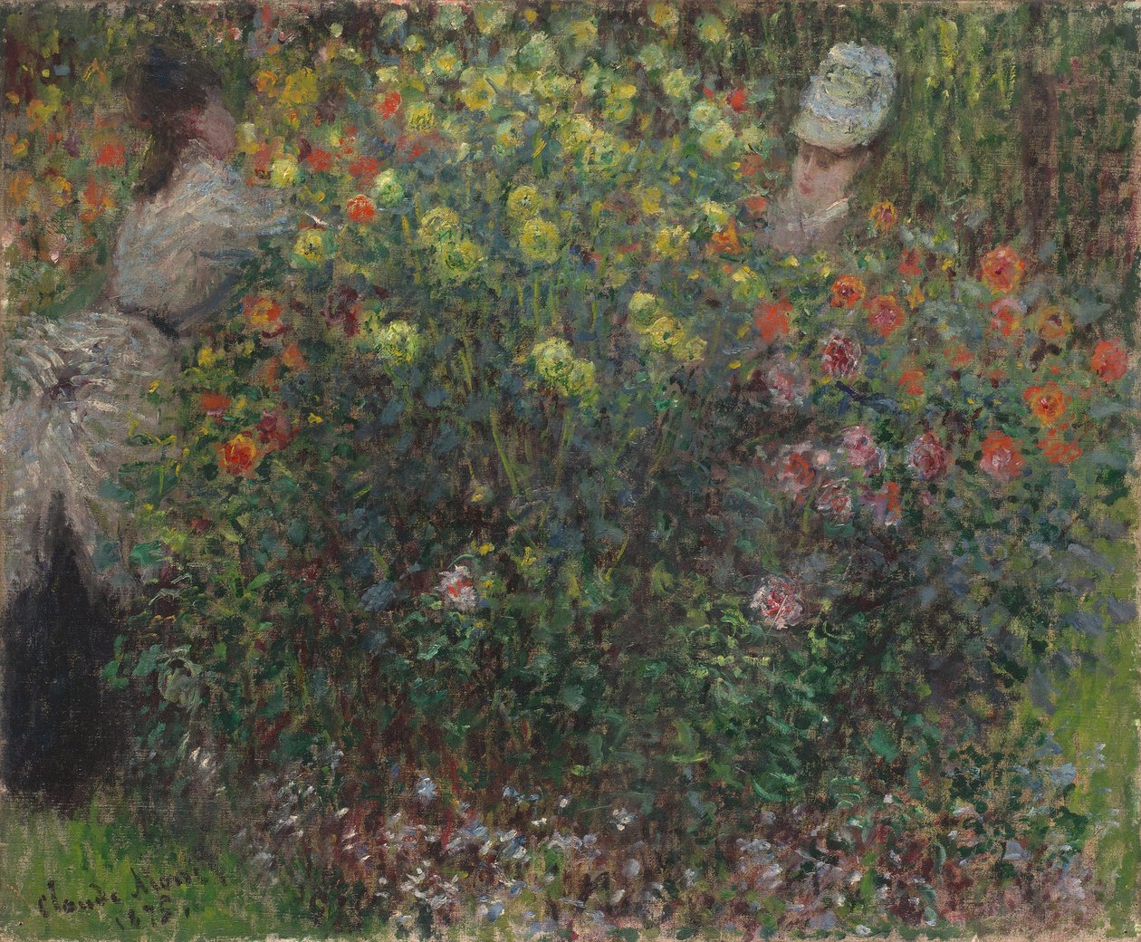 Hölgyek virágban, 1875 alkotó: Claude Monet
