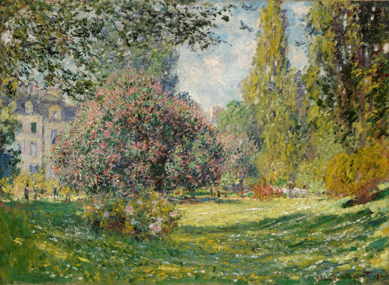 Táj: A Parc Monceau alkotó: Claude Monet