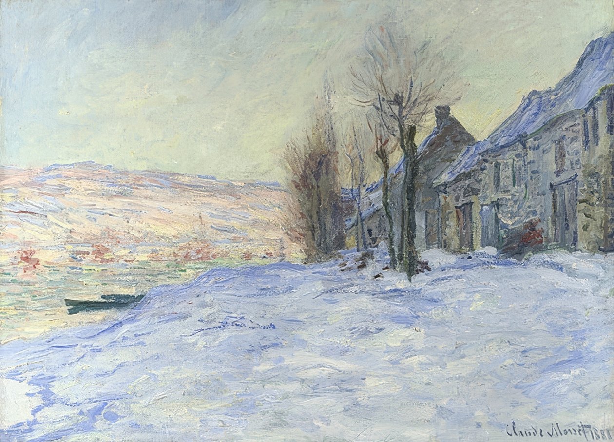 Lavacourt hó alatt. 1878-81 körül alkotó: Claude Monet
