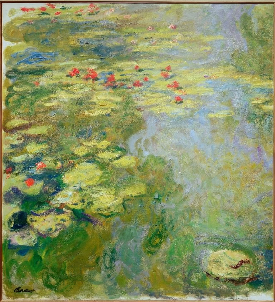 A tavirózsa-tó (bal oldali rész) alkotó: Claude Monet