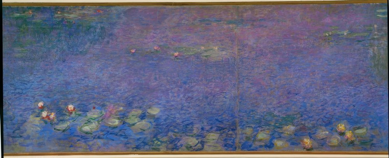 A tavirózsa-tó fűz nélkül, reggel alkotó: Claude Monet