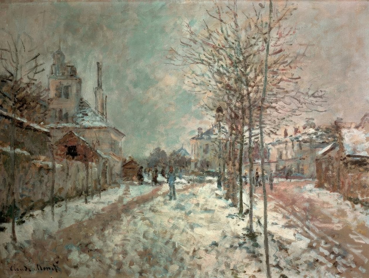 A Boulevard de Pontoise Argenteuilban, hó alkotó: Claude Monet