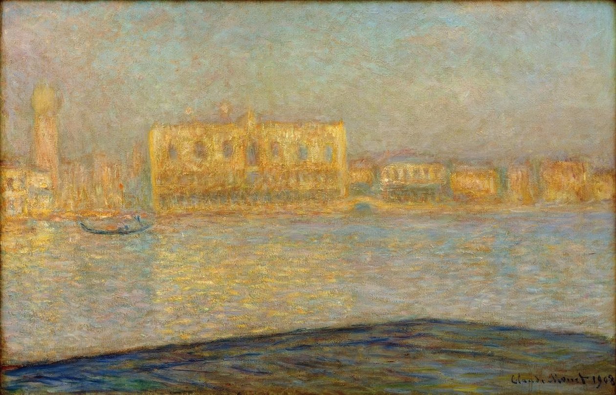 A hercegi palota Szent György Major felől nézve alkotó: Claude Monet
