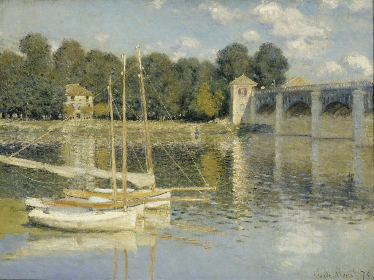 Az argenteuili híd alkotó: Claude Monet