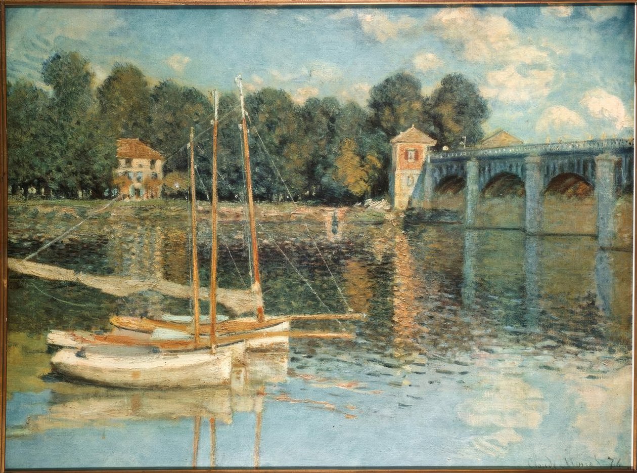 Az Argenteuil híd alkotó: Claude Monet