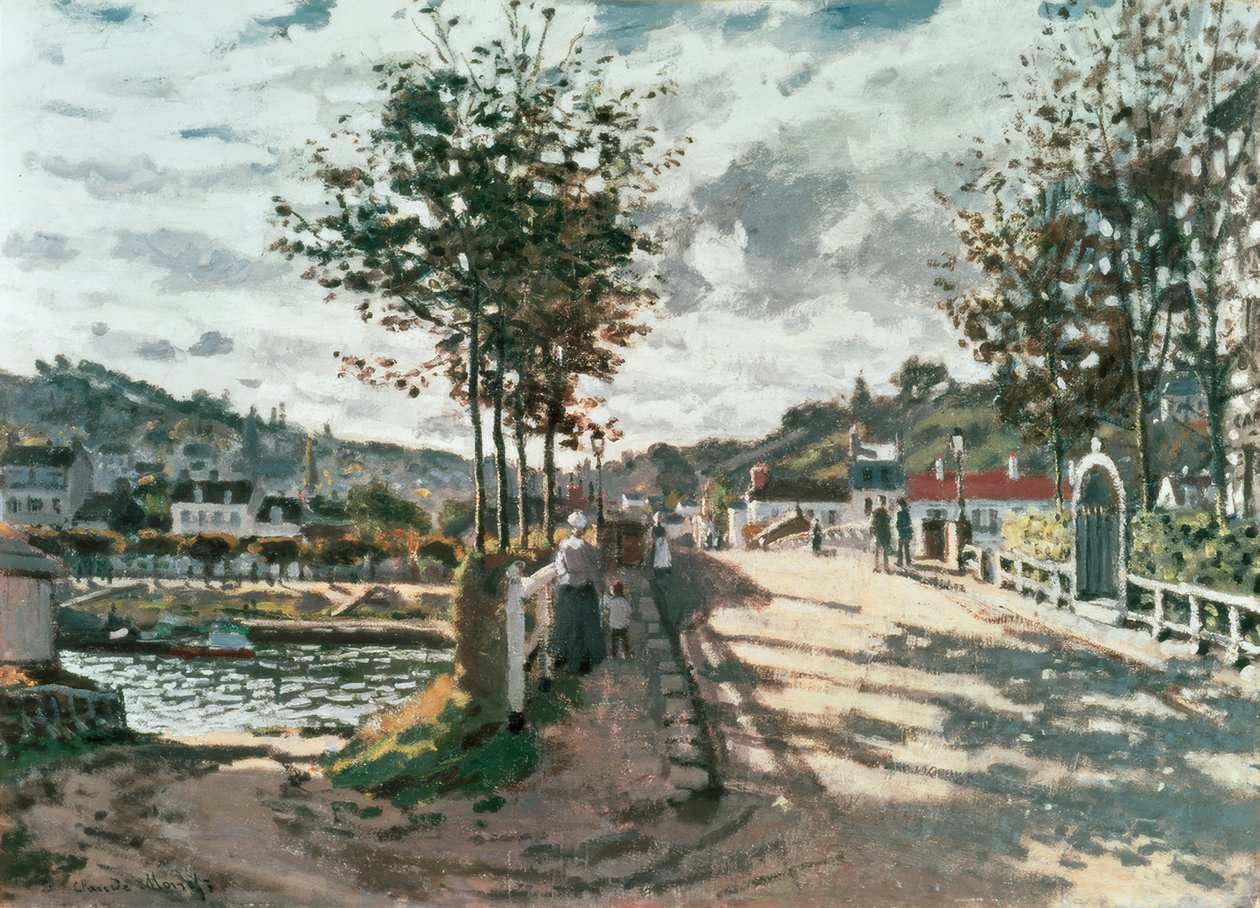 A Bougival híd alkotó: Claude Monet