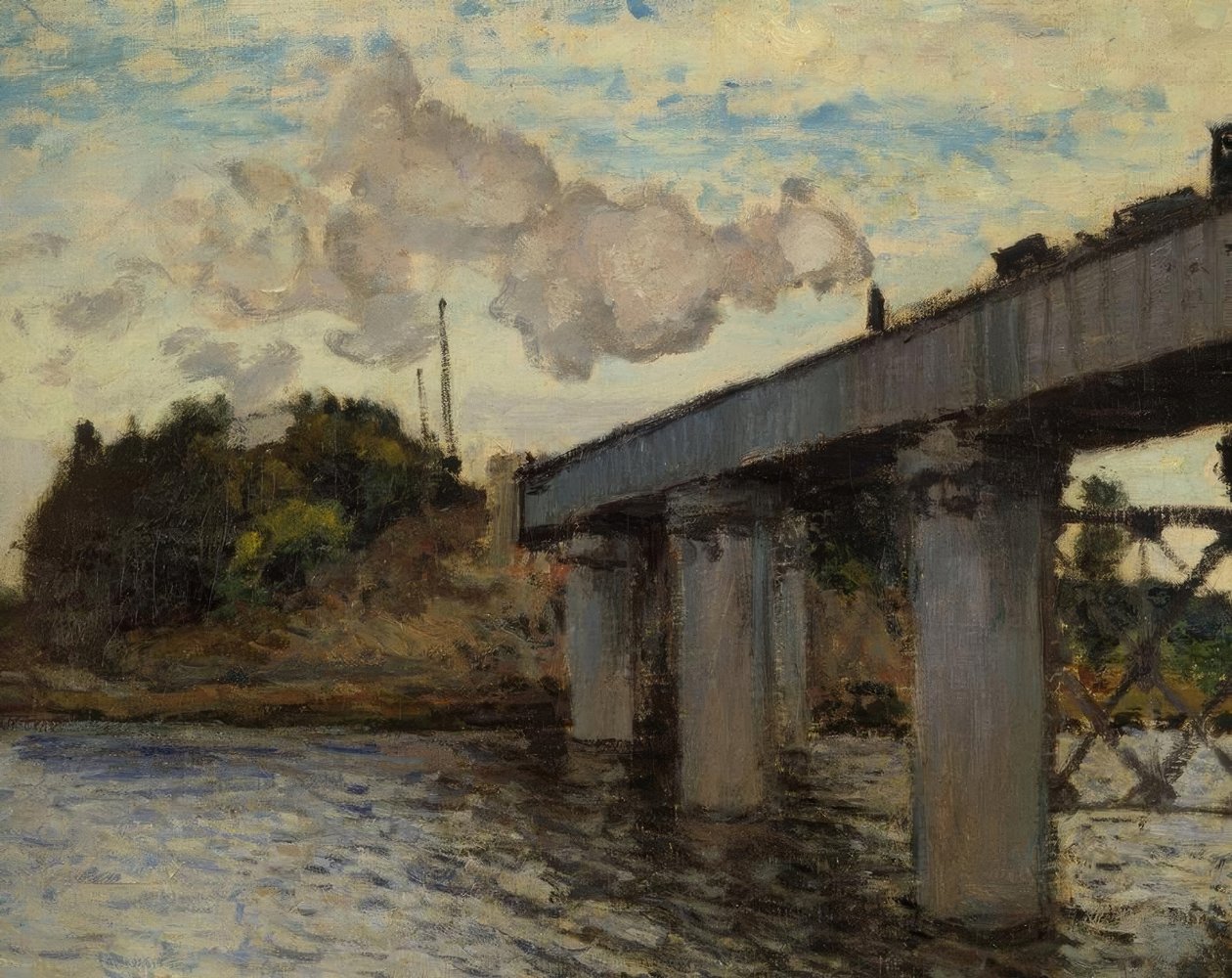 A vasúti híd Argenteuil-ban alkotó: Claude Monet
