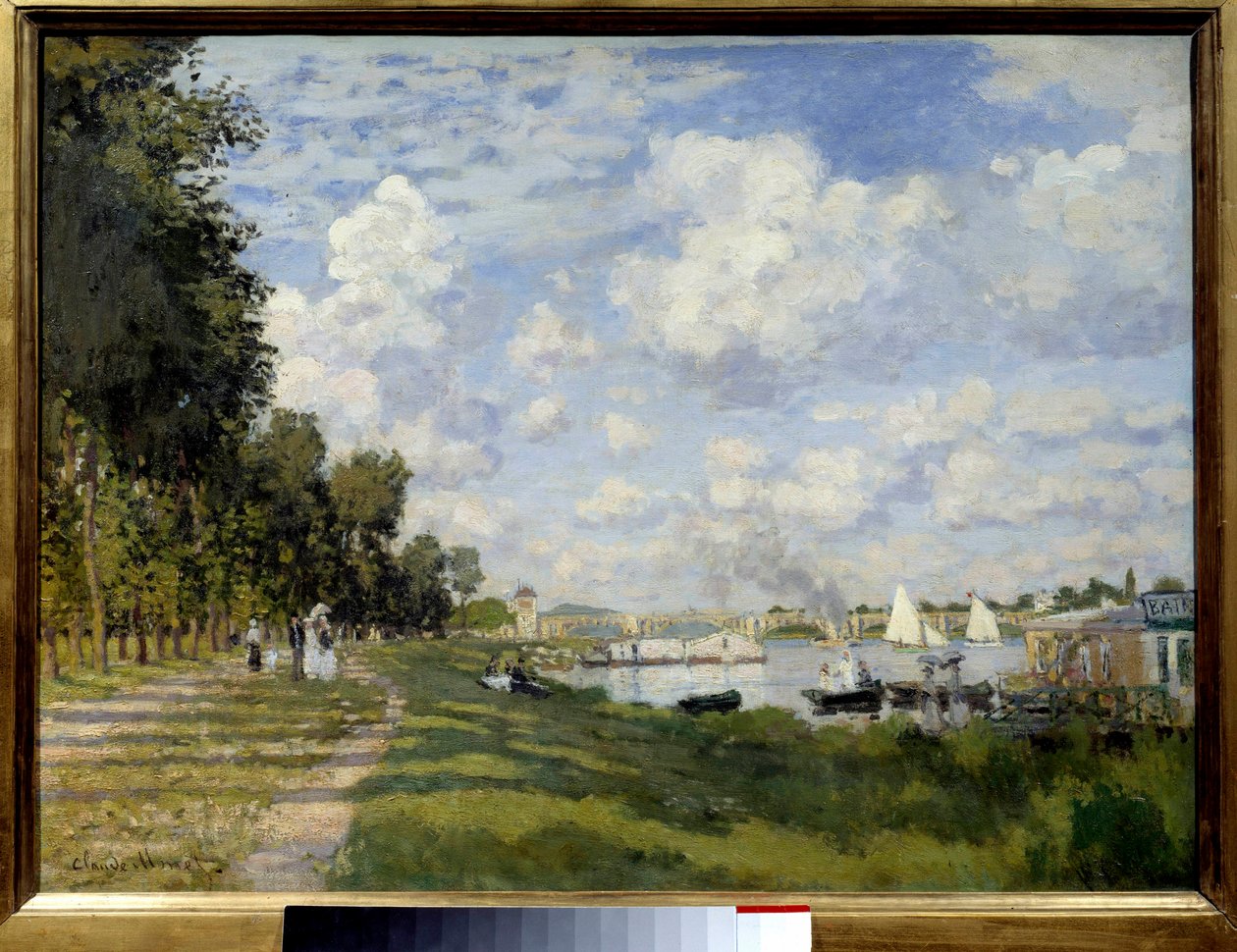 Az Argenteuil-medence festménye, Claude Monet (1840-1926) 1872 V. 0,6x0,8 m Párizs, Musee d