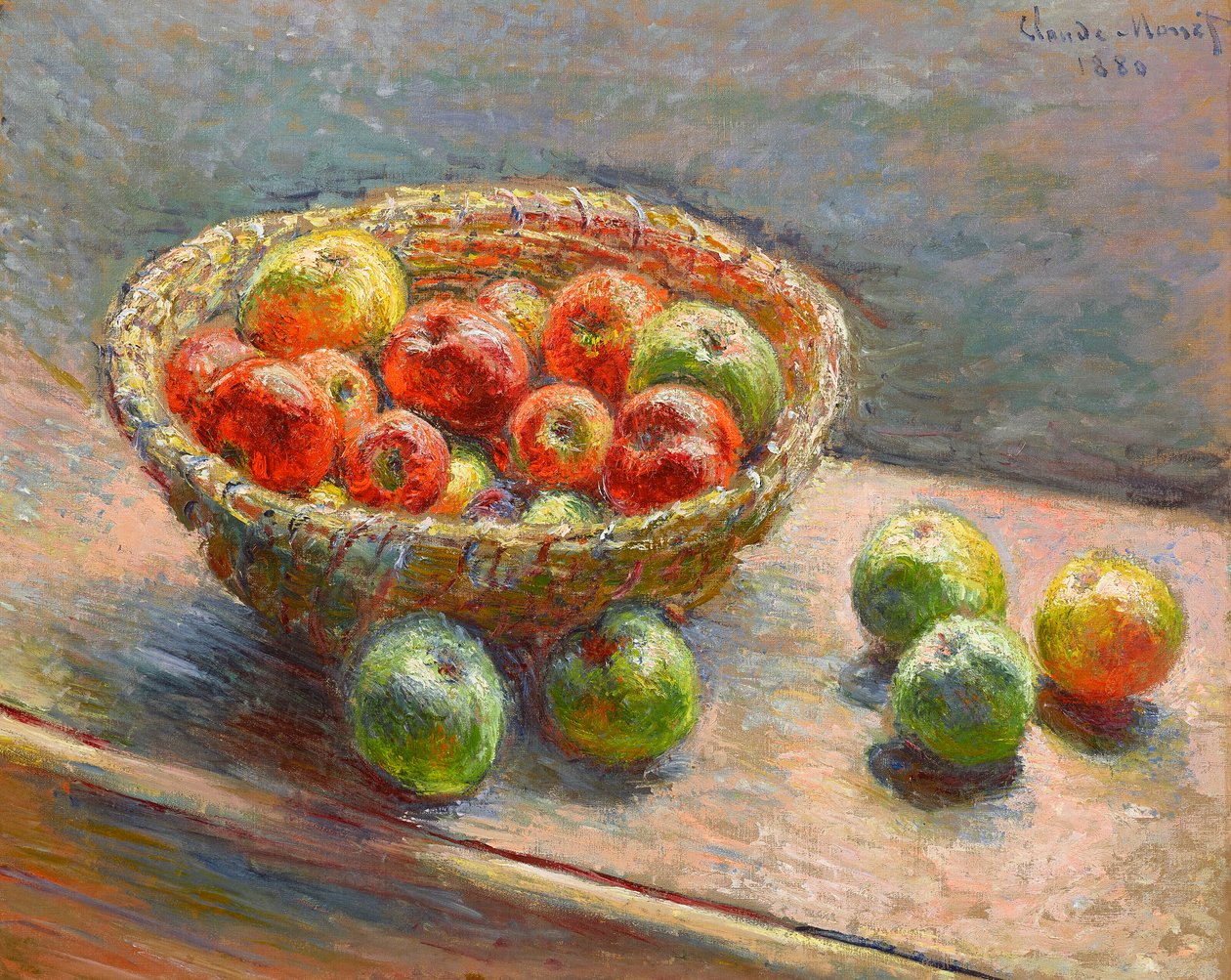 Az almás kosár alkotó: Claude Monet