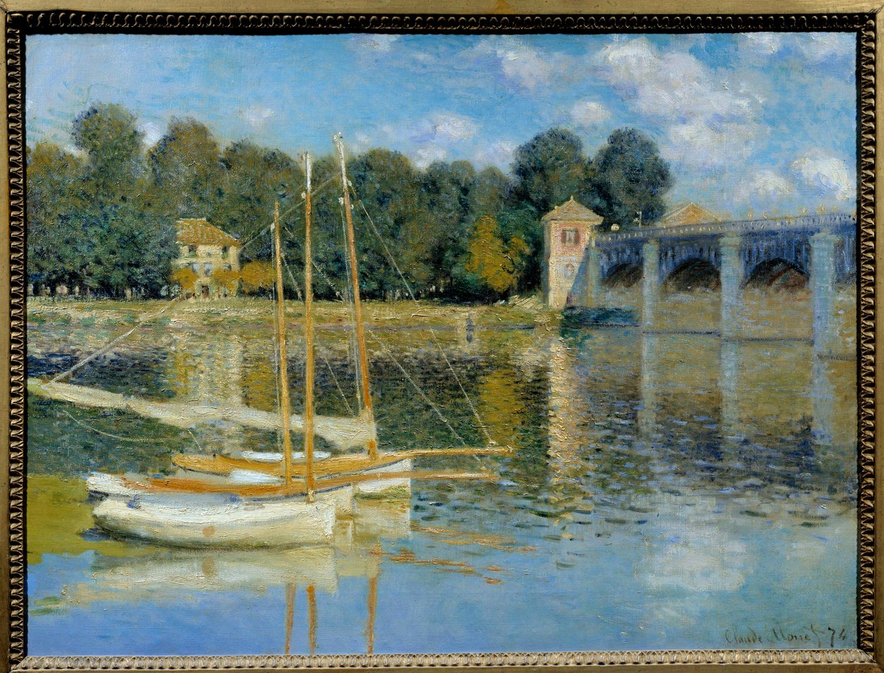 Claude Monet Argenteuil-híd festménye (1840-1926) alkotó: Claude Monet