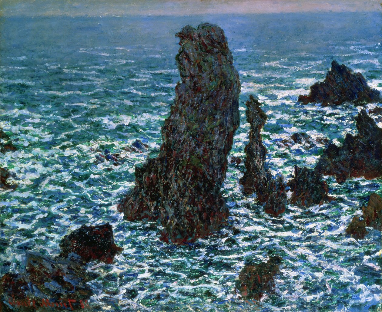 A piramisok Port-Cotonban, Belle-Ile-en-Mer, 1886 alkotó: Claude Monet