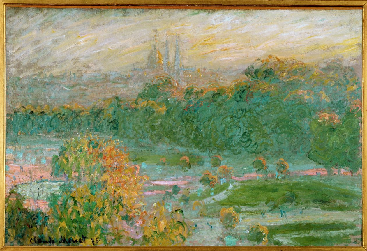 Les Tuileries (olaj, vászon) alkotó: Claude Monet