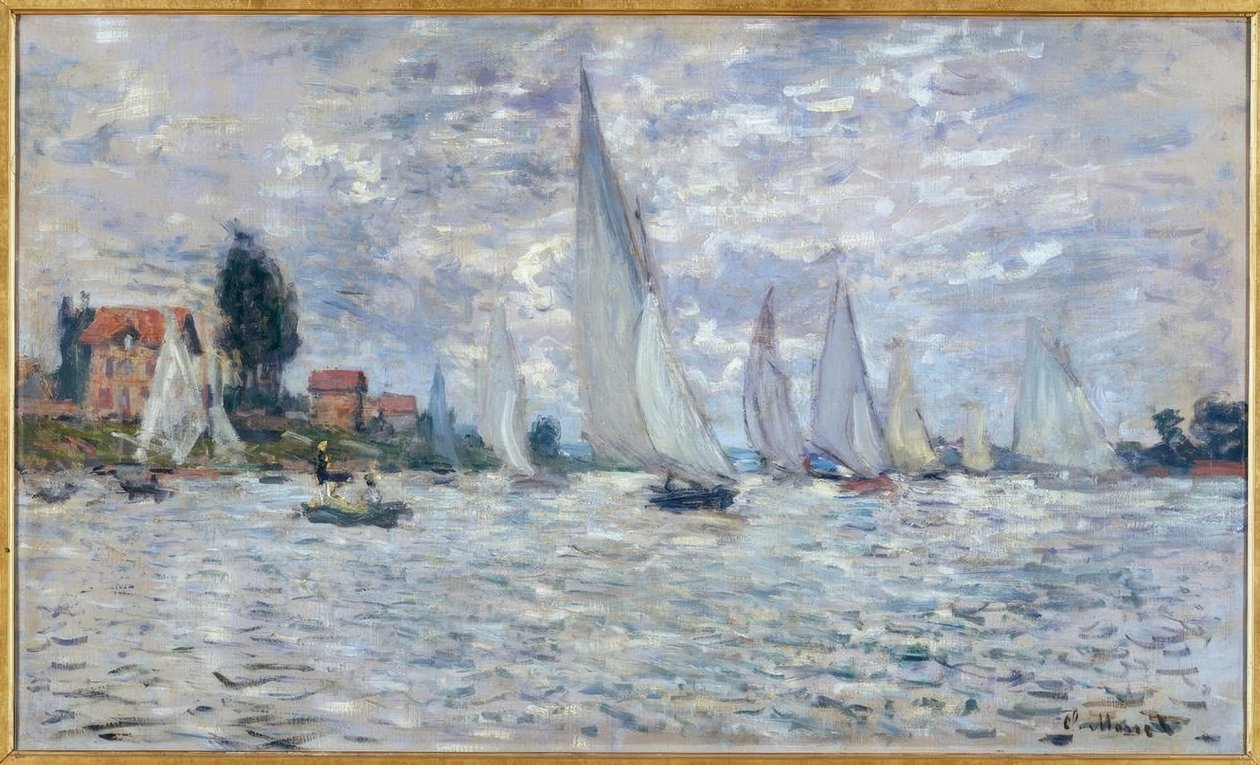 A csónakok. Regatták Argenteuilban alkotó: Claude Monet