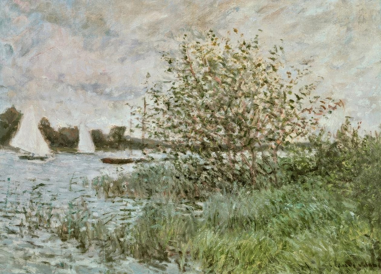 A Szajna partja Argenteuil közelében alkotó: Claude Monet