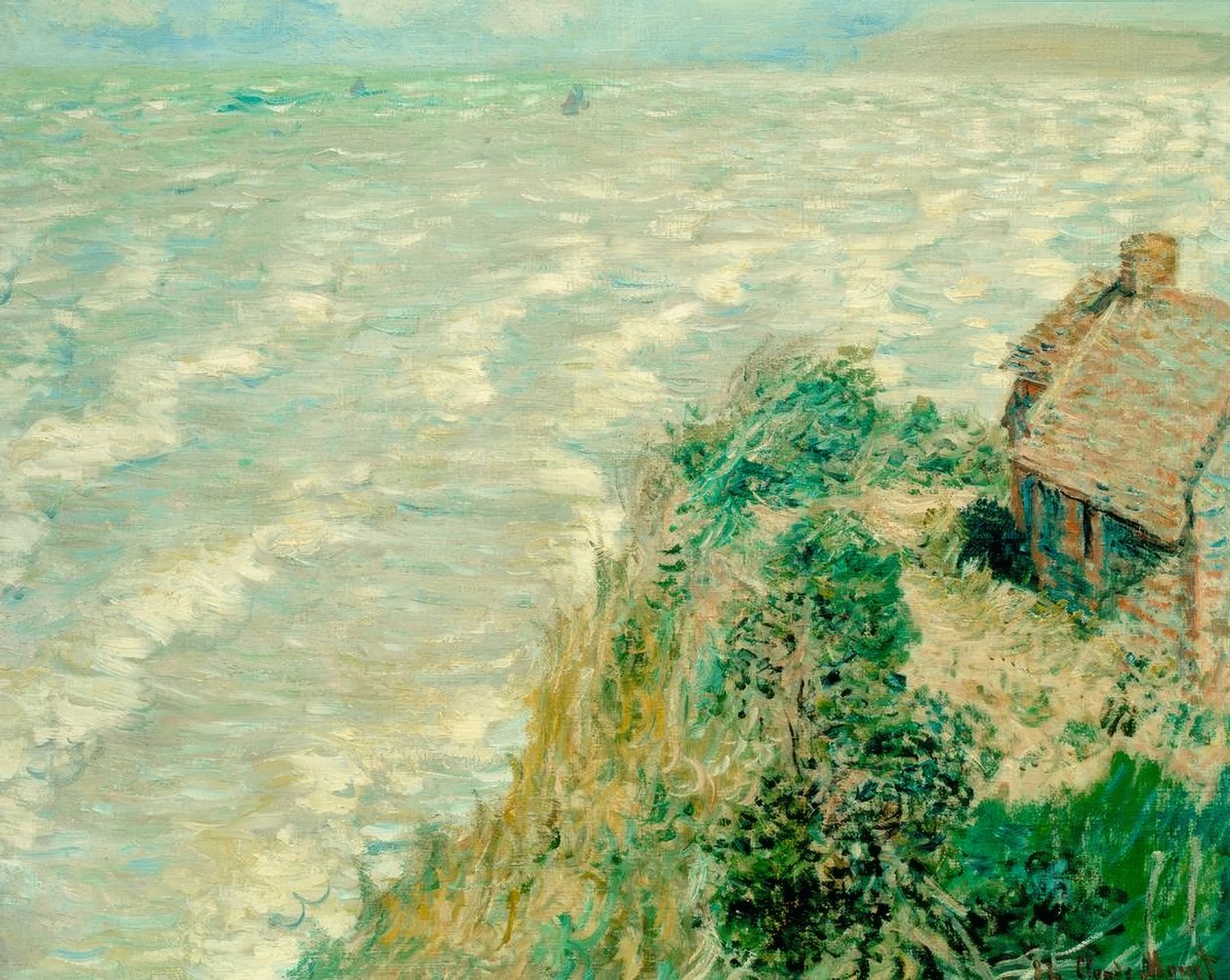 Dagály Pourville-ben (Flut bei Pourville) alkotó: Claude Monet