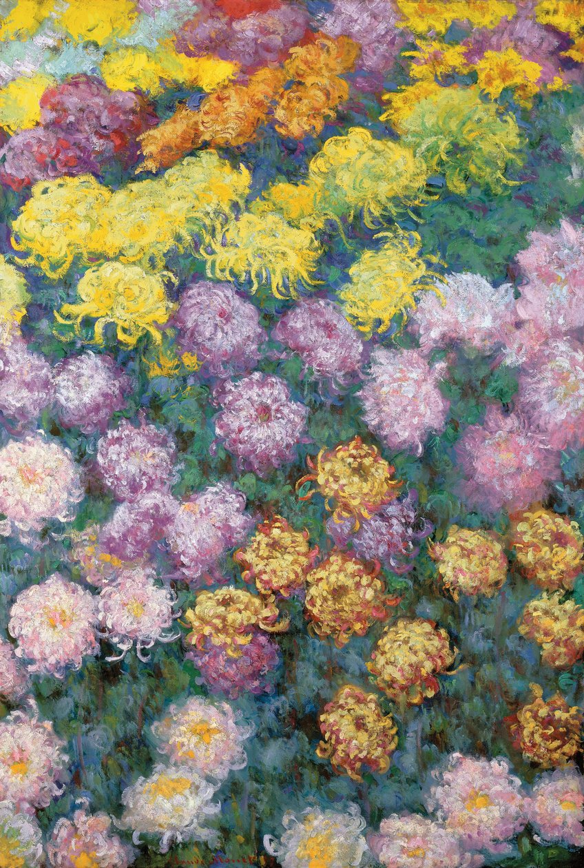 Krizantém masszívum alkotó: Claude Monet