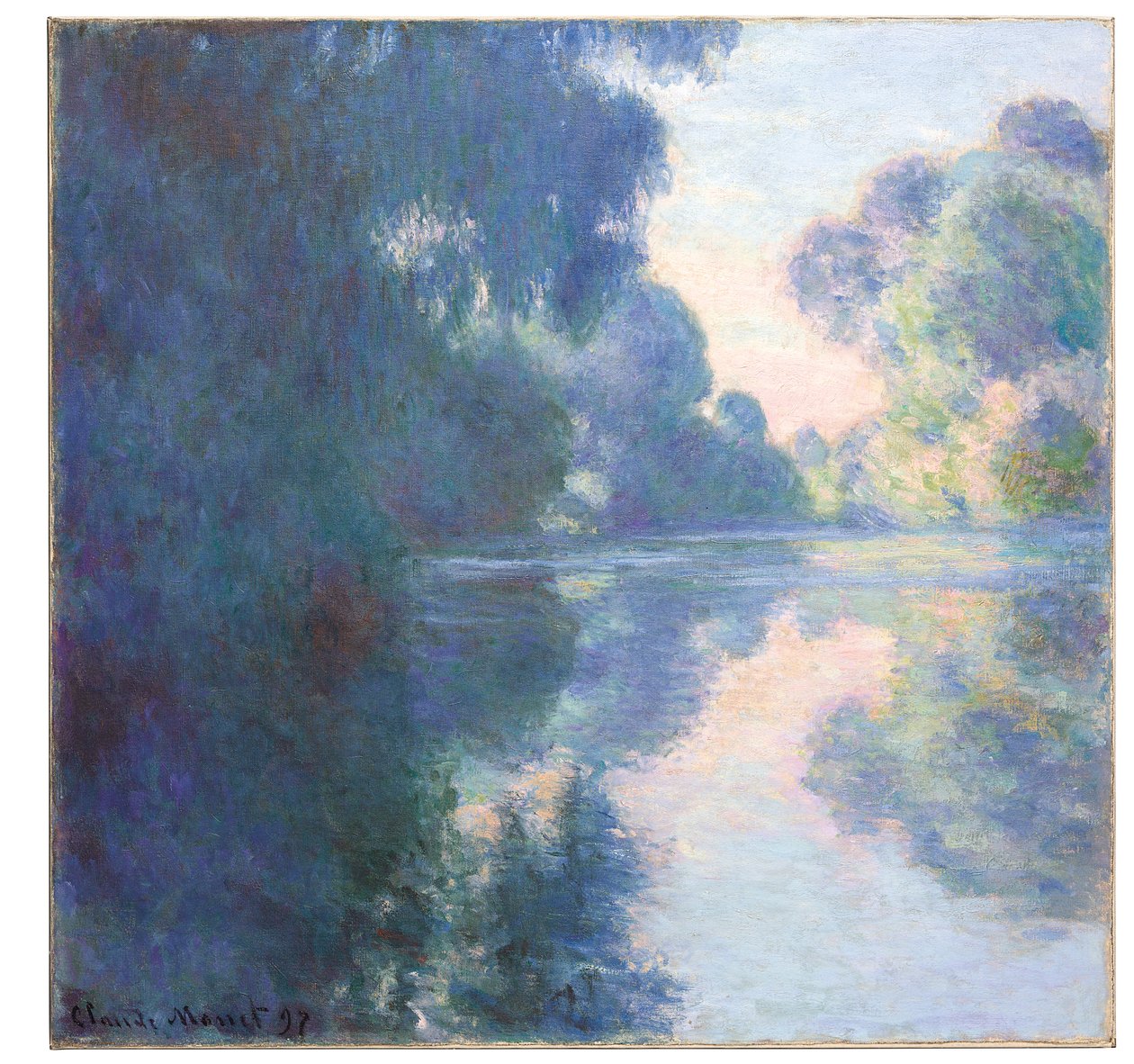 Reggel a Szajnán, 1897 alkotó: Claude Monet