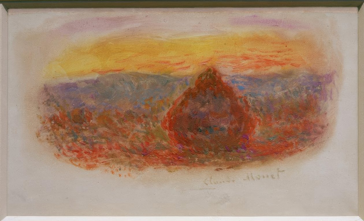 Köszörűkő, lenyugvó nap alkotó: Claude Monet
