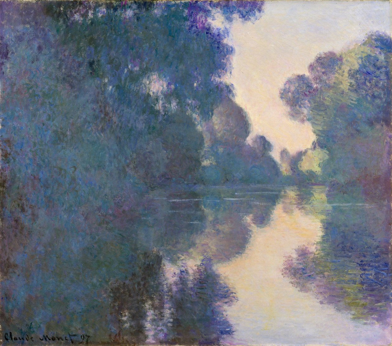 Reggel a Szajnán Giverny közelében, 1897 alkotó: Claude Monet