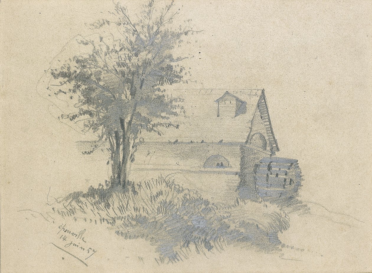 Moulin a Lezarde-on, 1857 alkotó: Claude Monet